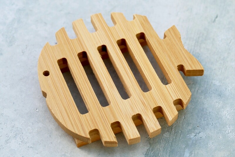 Fish Wooden Draining Soap Dish