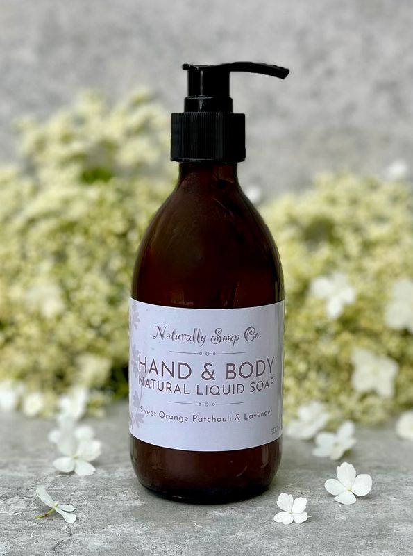 Sweet Orange Patchouli & Lavender Liquid Soap