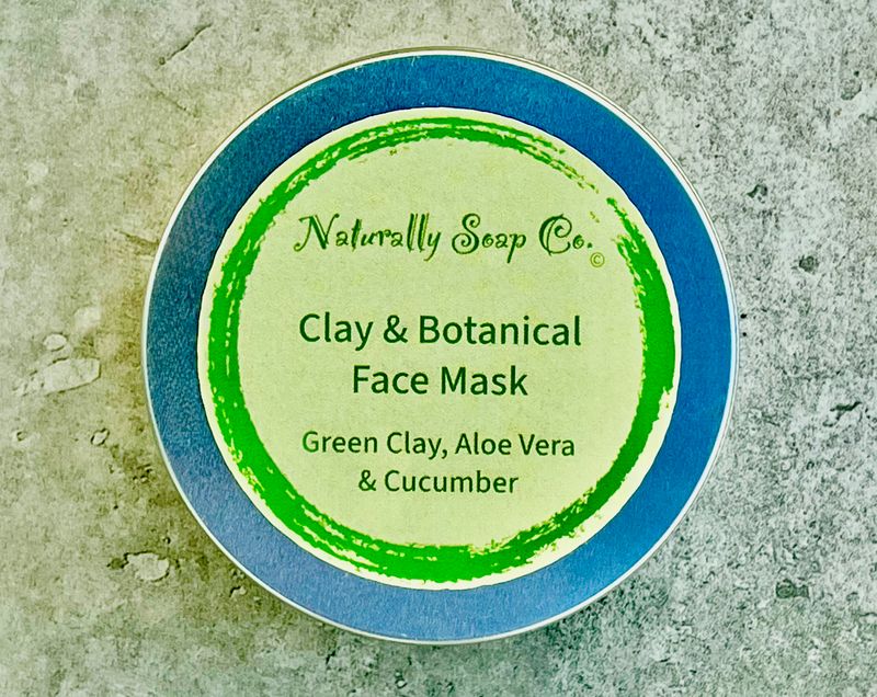Green Clay with Aloe Vera and Cucumber Face Mask
