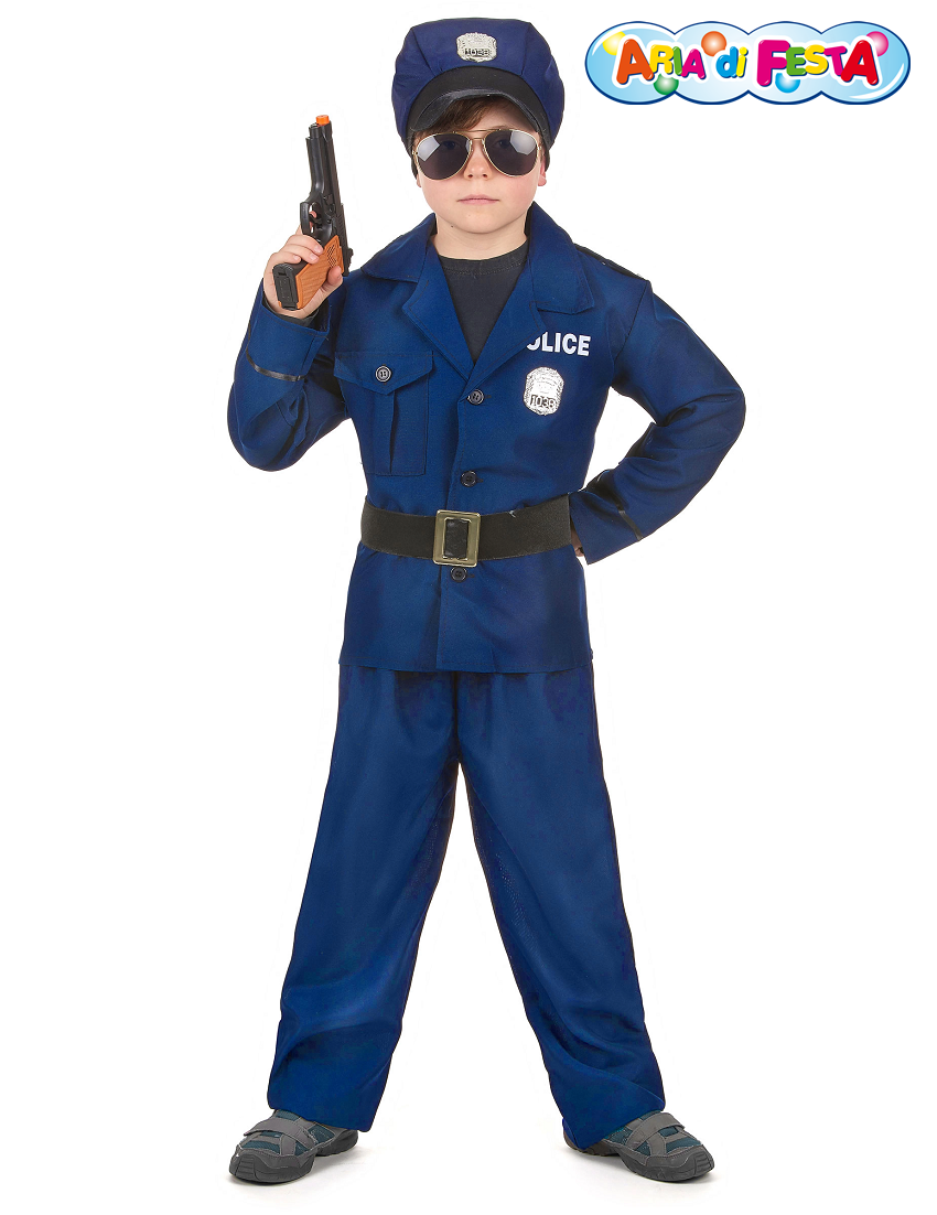 Costume di Carnevale poliziotto