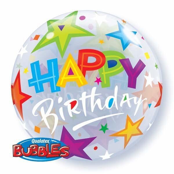 Pallone bubbles happy birthday