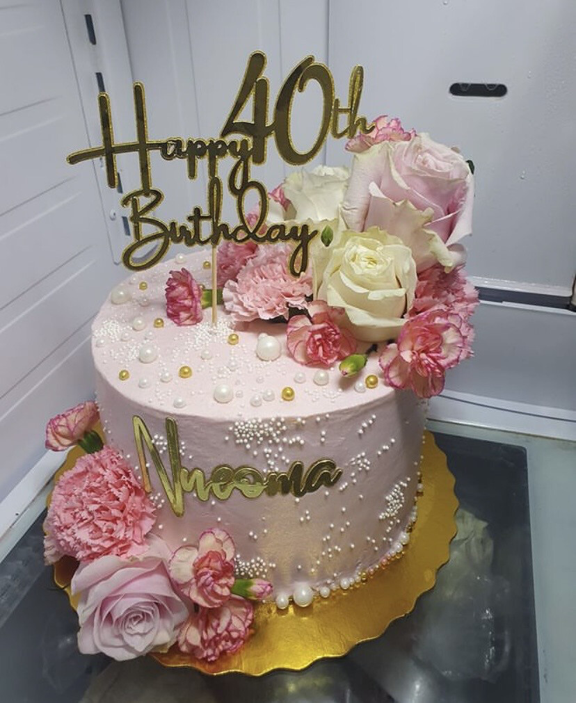 Glitter Cake Topper