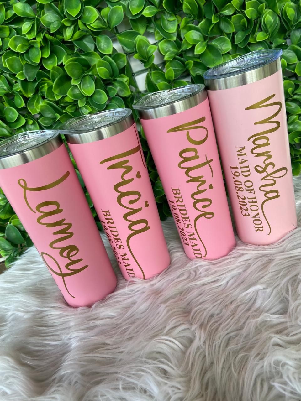 SUBLIMATED MUGS AND TUMBLERS VINYL LETTERING TUMBLER