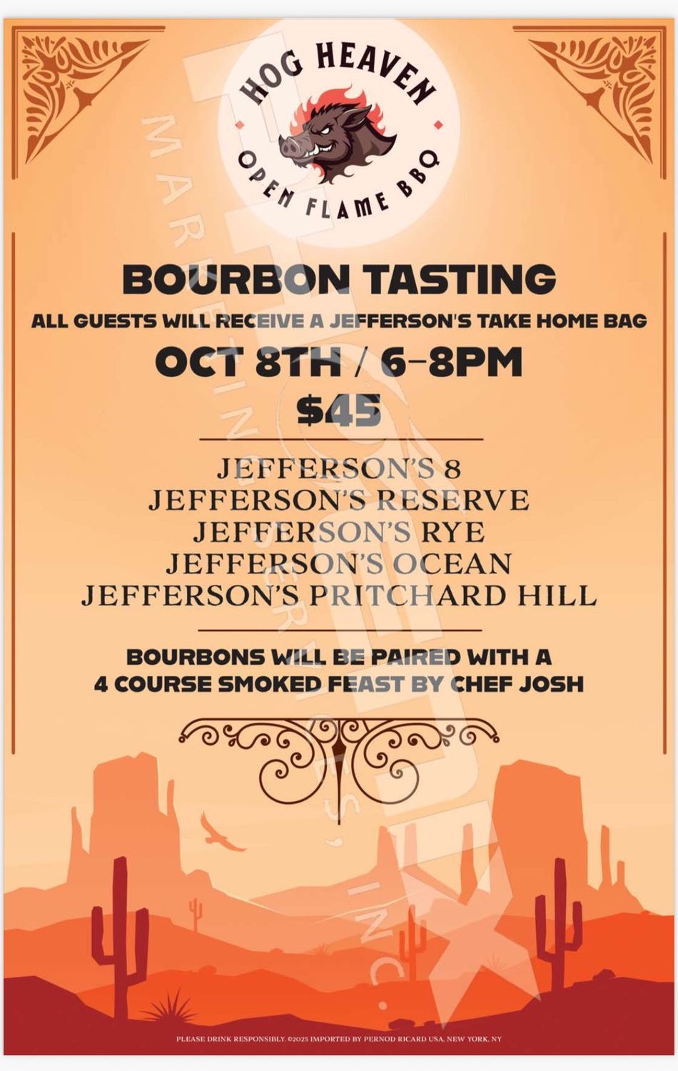 Bourbon Tasting- JEFFERSON&#39;S