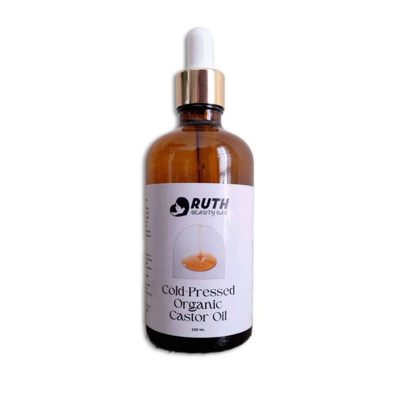 Organic Castor Oil 100ml  - Cold-Pressed Hexane-Free