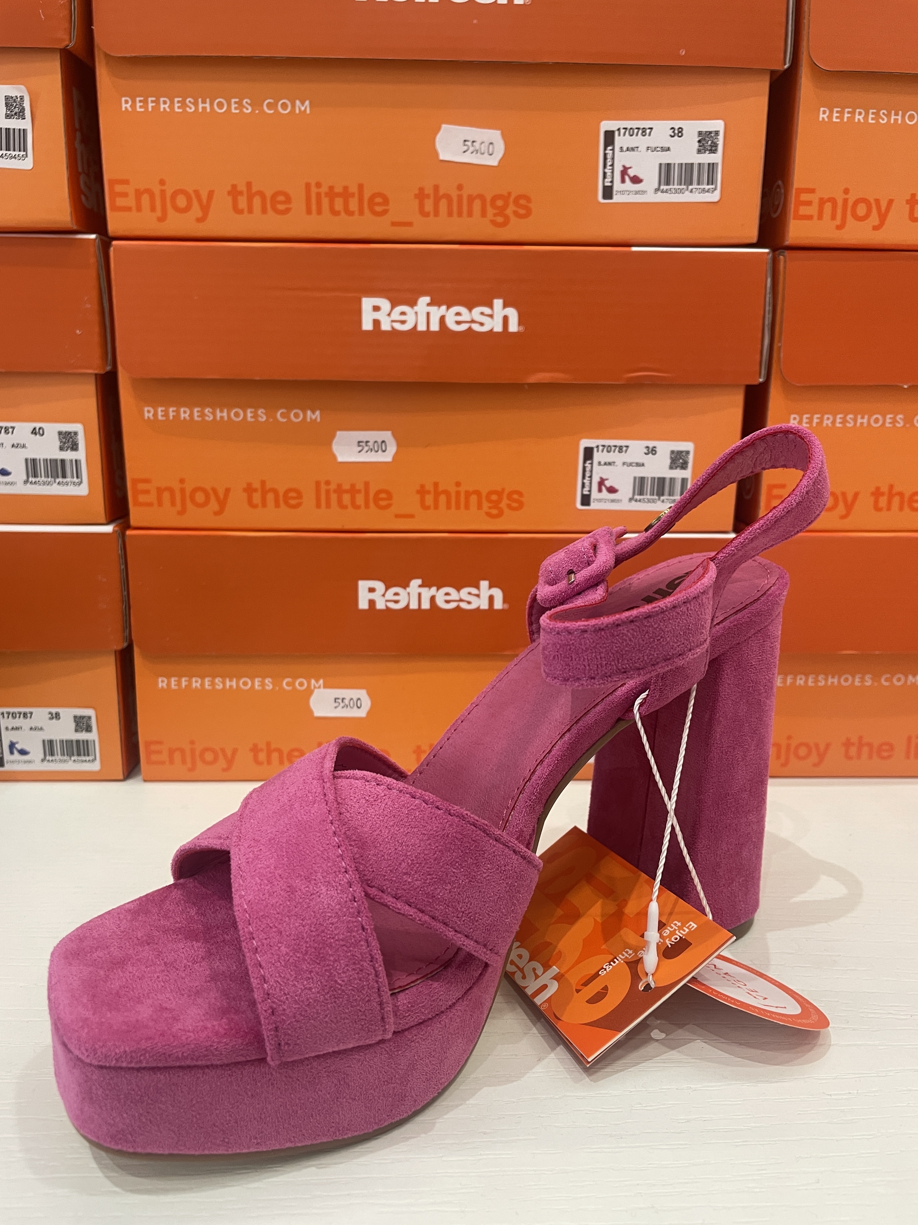 REFRESH SANDALO INTRECCIO VELLUTO