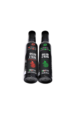 Huile d'olive EVO - Primolio nature et piquant - 2 x 250 ml