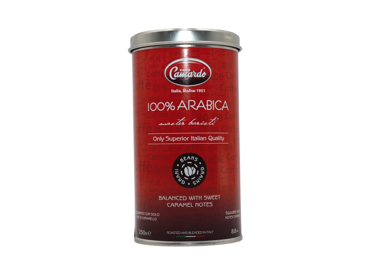 Arabica, grains - 250 grs