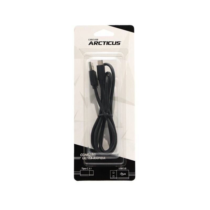 Cabo Tipo C 3.1 Arcticus EP-U705 USB 1m Preto