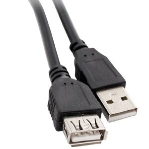 Cabo USB 2.0 Arcticus 10mts A Fêmea + A Macho Preto