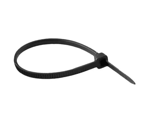 Cinta Plástica Nylon 100x2,5mm Preta C/100