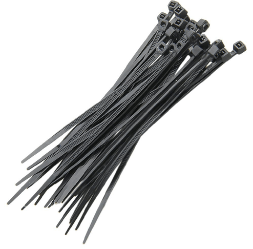 Cinta Plástica Nylon 100x2,5mm Preta C/100