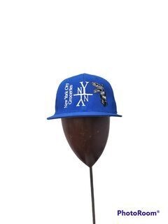 blue nY city groceries hat