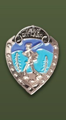 Norwegian Foot March Pin - Silver