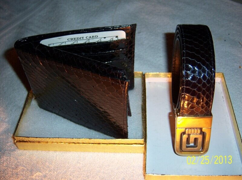 men snakeskin wallets