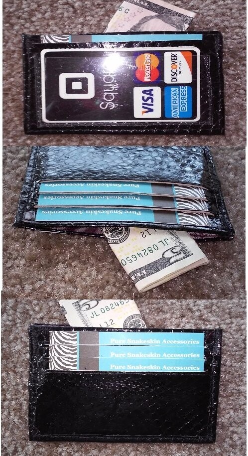 I.D. Snakeskin Gym Wallet