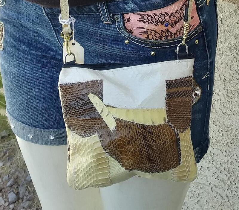 Female Snakeskin Shoulder Purse