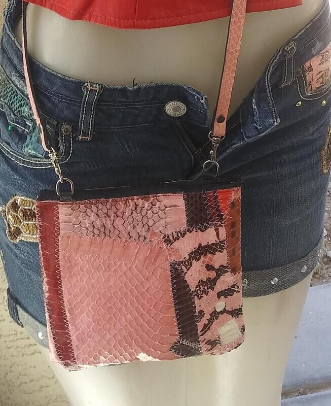 Female Snakeskin Shoulder Purse