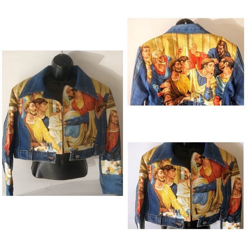 Women Painted Denim Jacket