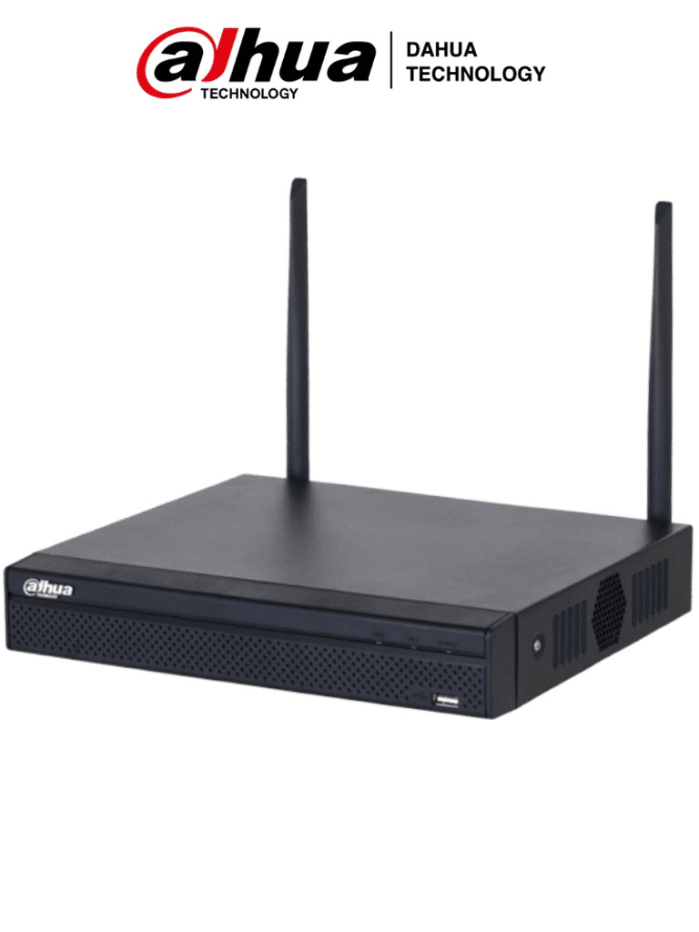 NVR WiFi de 4 MP/ 8 Canales IP/ Salidas HDMI &VGA/ 1 Bahía de Disco Duro/ 1 E&S de Audio/ Onvif/ Emparejamiento Automático con IPC WiFi de Dahua/ Cámaras en para Larga Distancia