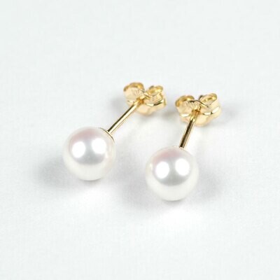 6mm・パール・ピアス