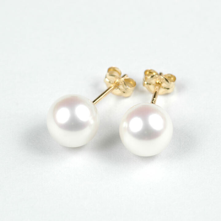 8mm・パール・ピアス
