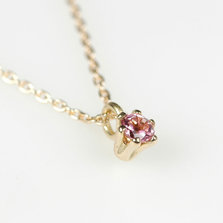 プリンセス・ネックレス［10月：ピンク・トルマリン］