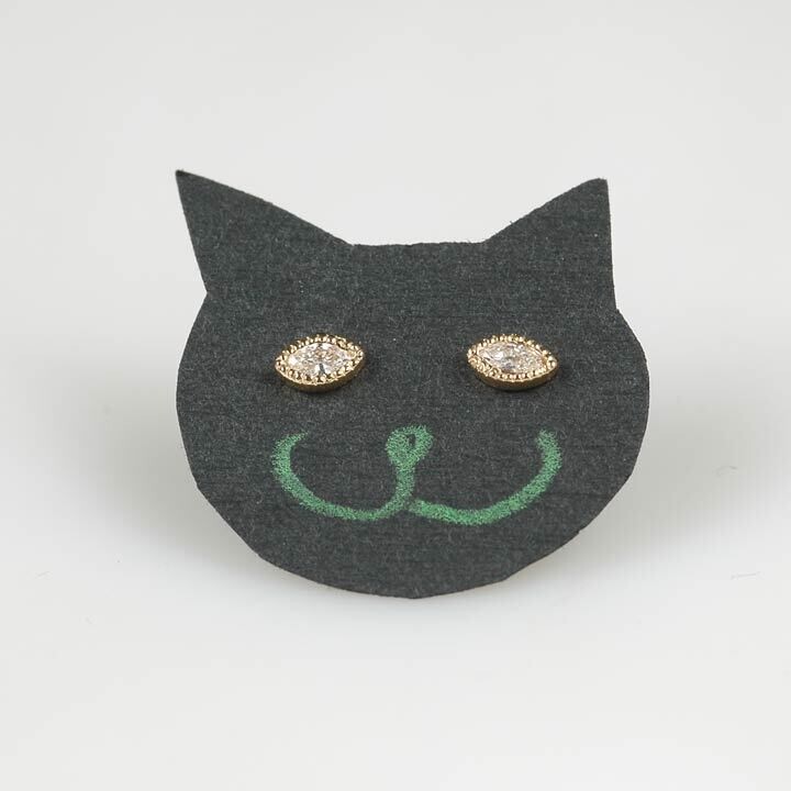Cat’s Eye・ダイアモンド・ピアス