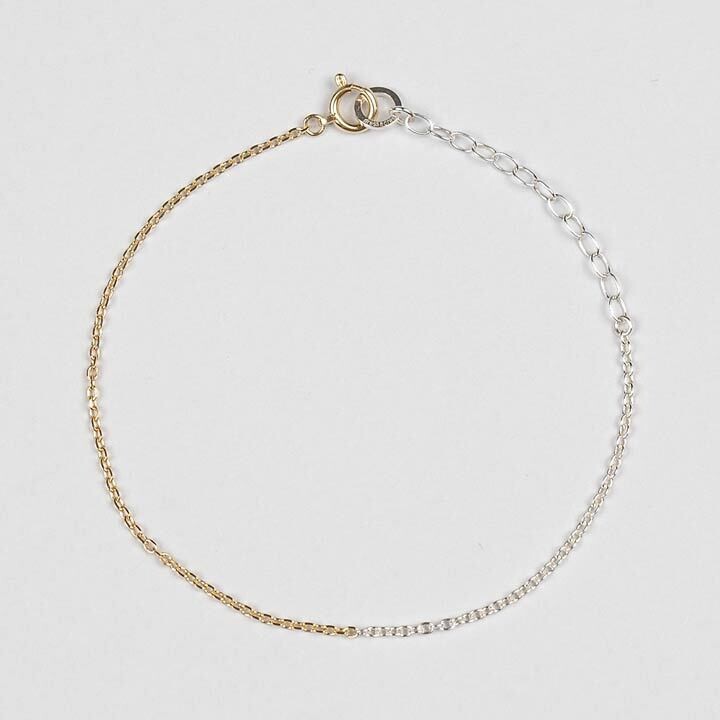 ダイヤモンド 18K ホワイトゴールド テニスブレスレット 幅2mm