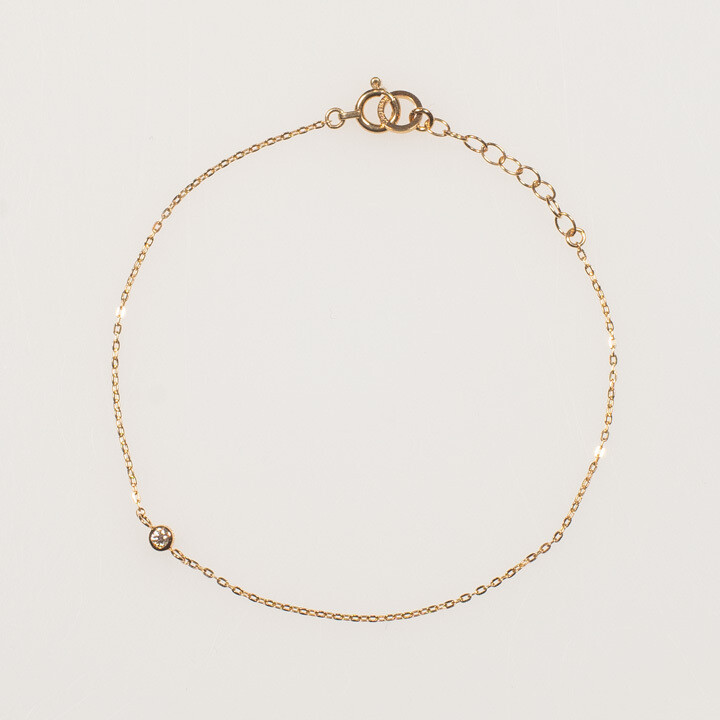 リトル・ダイアモンド・1粒・ブレスレット