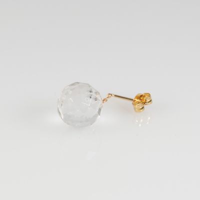クォーツのピアス［ドロップ］