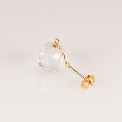クォーツのピアス［ドロップ］