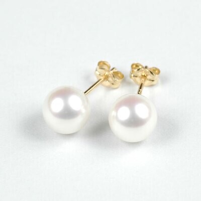 8mm・パール・ピアス