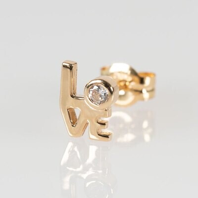 LOVE・ピアス［ダイアモンド］