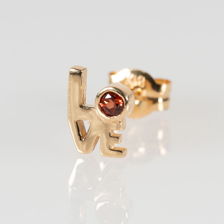 LOVE・ピアス［ガーネット］