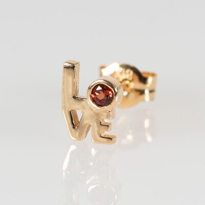 LOVE・ピアス［ガーネット］