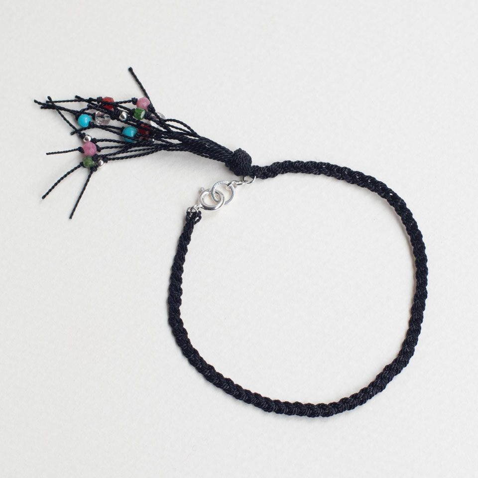 『花火』ブレスレット［黒］