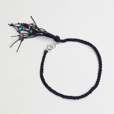 『花火』ブレスレット［黒］