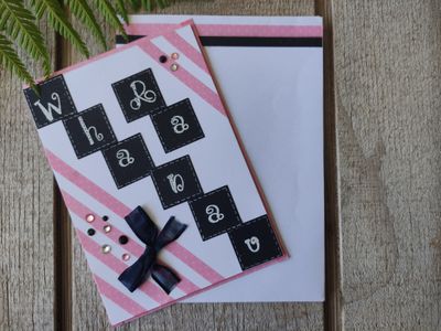 Pink &amp; Black &quot;Rā Whānau&quot; card