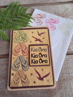 Summer flavour "Kia Ora" card