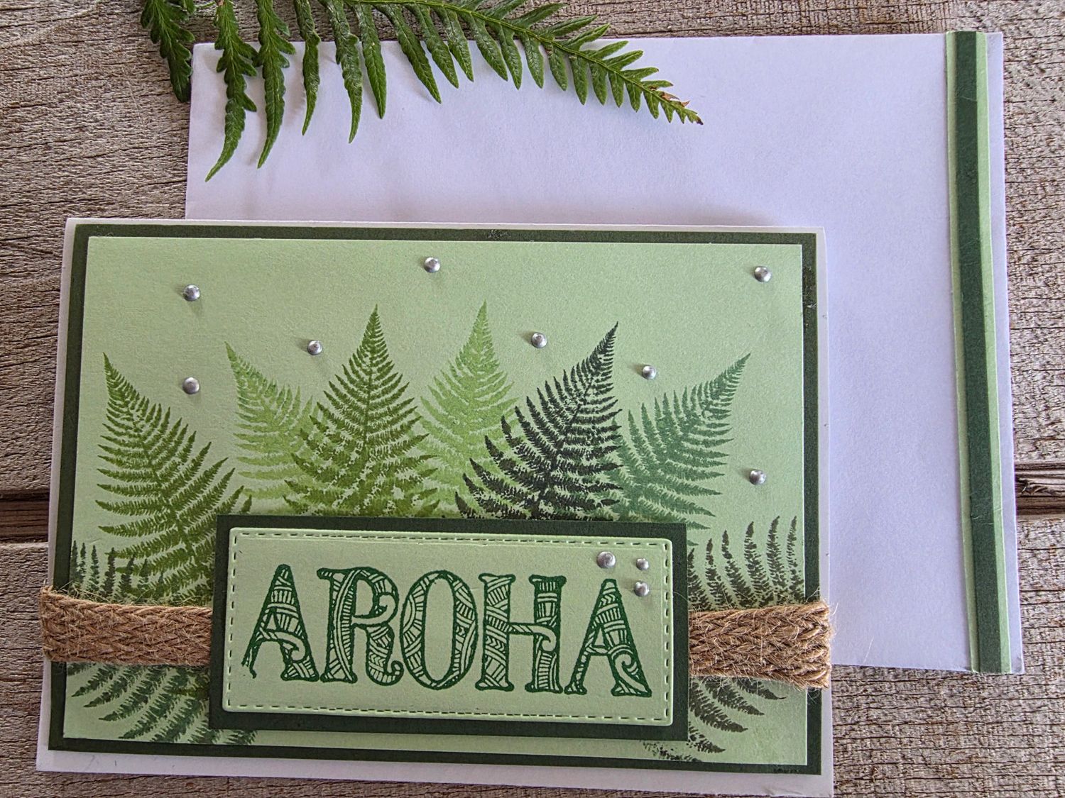 "Aroha" Fern Greeting Card - Love "Aroha" Fern Greeting Card - Love