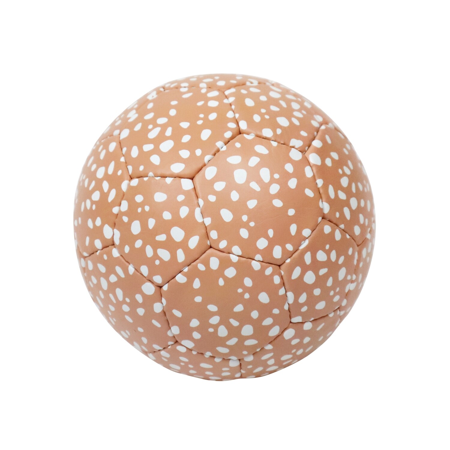 SOCKER BALL  | Peach white dots