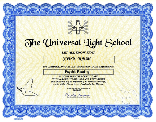 Ministry Certificate