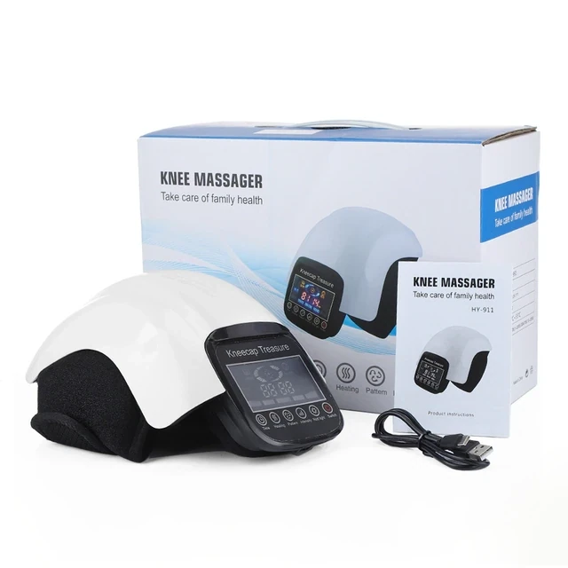 Electric Knee Pad Messager, Heated Air Compress, Infrared Therapy