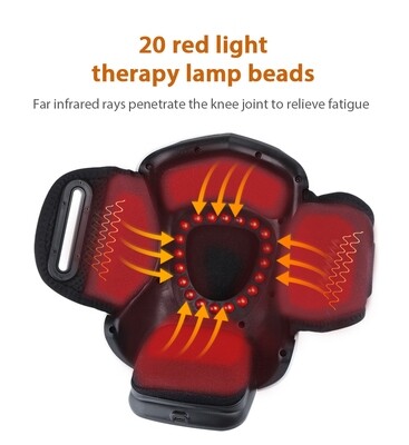Electric Knee Pad Messager, Heated Air Compress, Infrared Therapy
