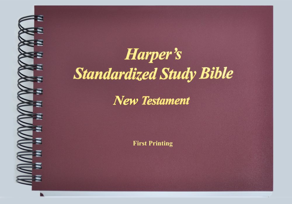 Harper's Standardized Study Bible, New Testament, First Printing