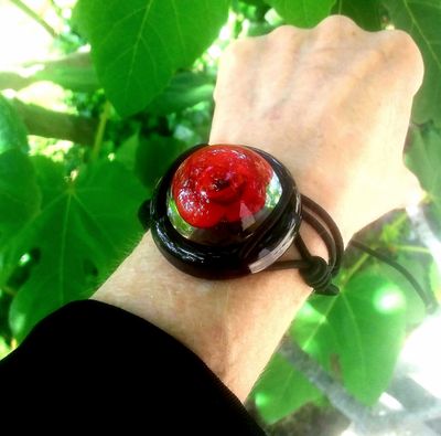 Bracelet Fleur Rouge So Chic 