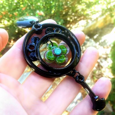 Boucles d'Oreilles Fleurs Art Nouveau