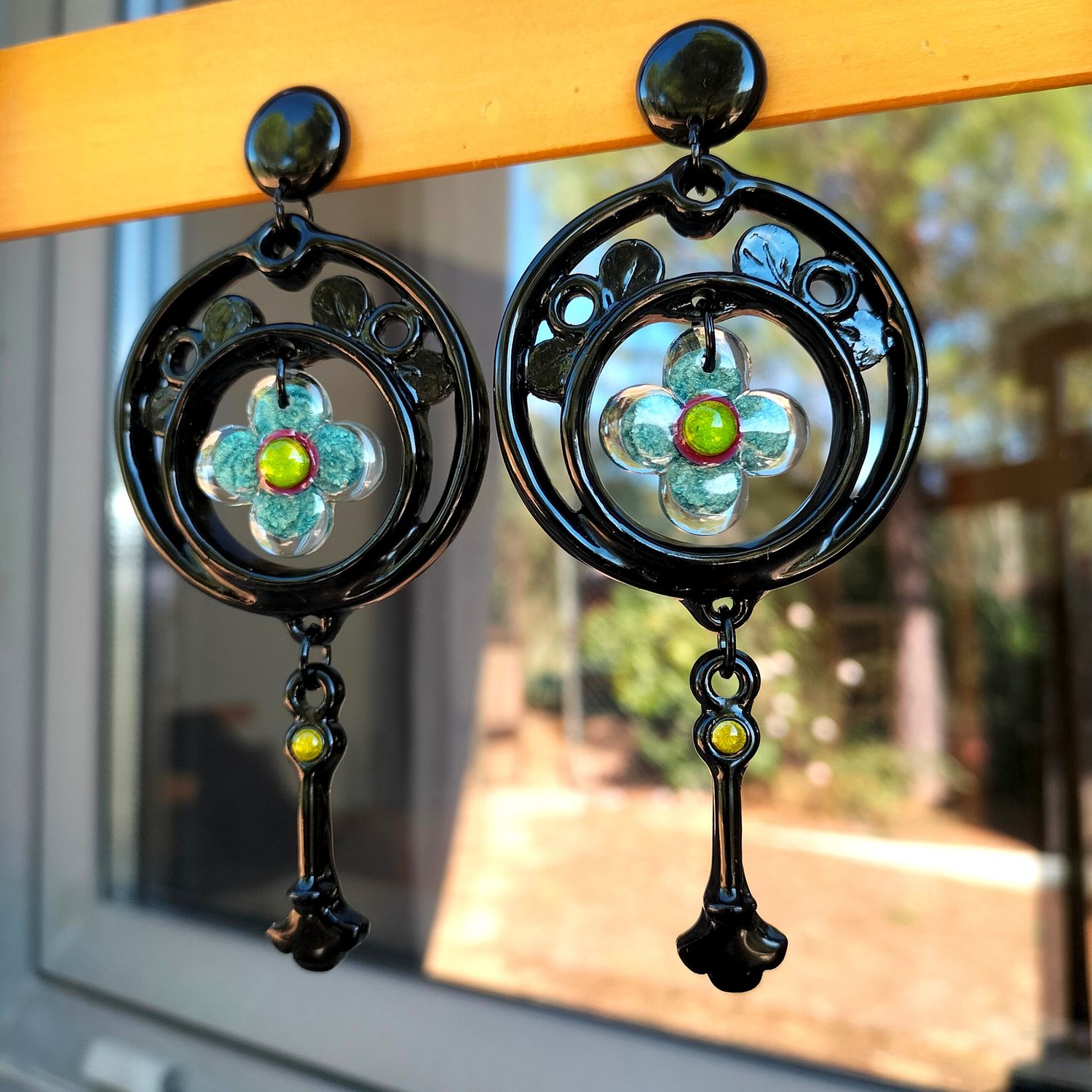 Boucles d'Oreilles Art Nouveau