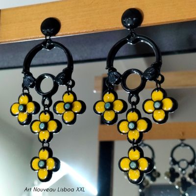 Boucles d'Oreilles Art Nouveau